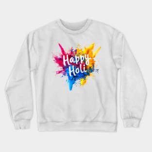 Happy Holi For Women Men Kids Color India Hindu Gifts Crewneck Sweatshirt